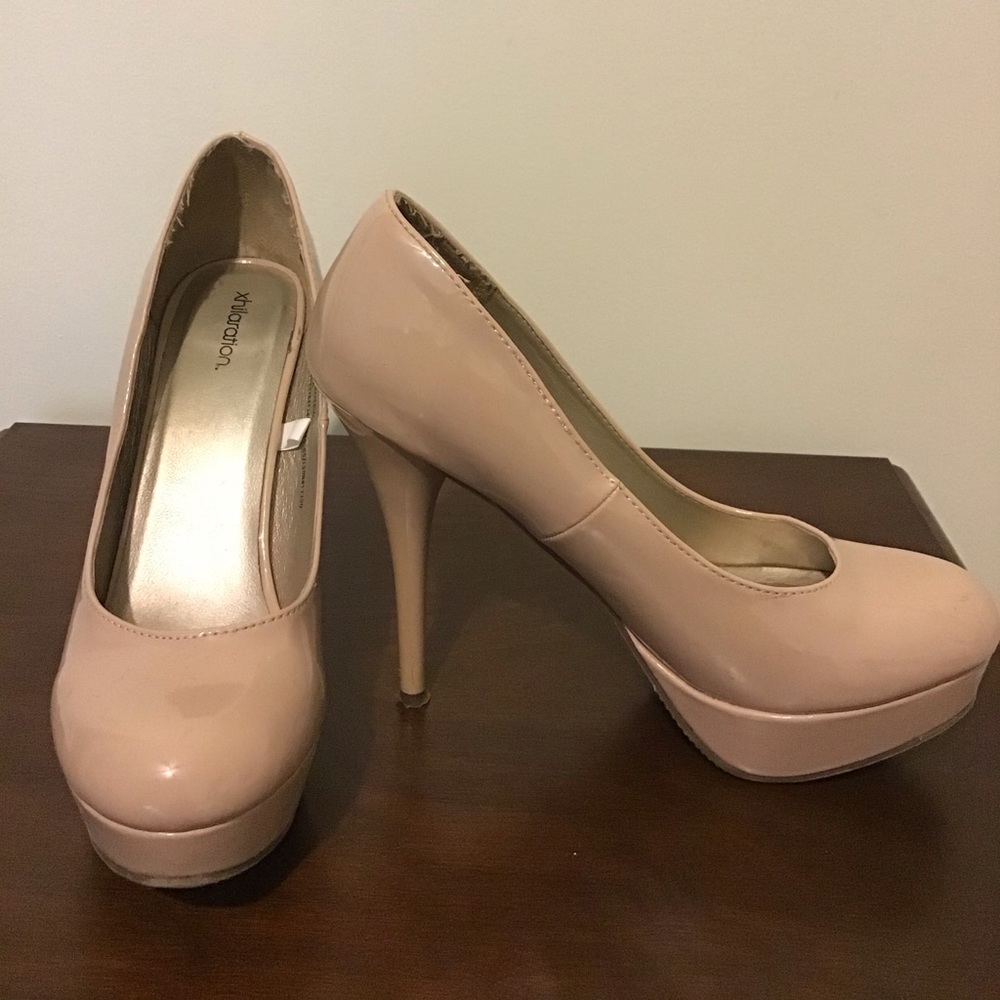 Exhilaration Heels Beige